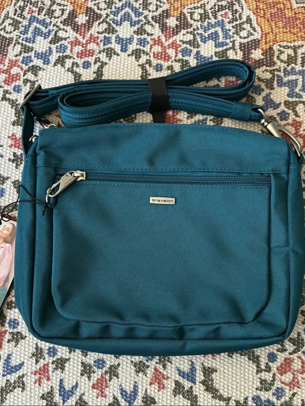 Travelon Teal Blue Crossbody Bag